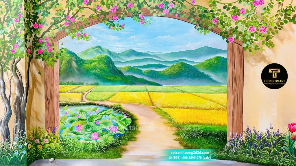 VẼ TRANH TƯỜNG 3D MỸ THUẬT TRỌNG TÍN ART