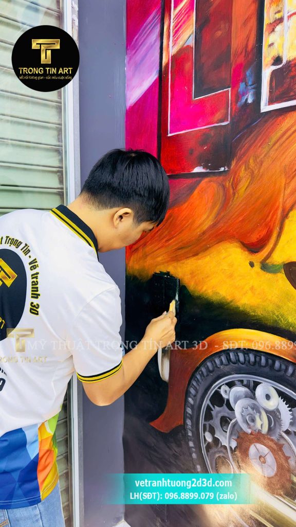 VẼ TRANH TƯỜNG 3D MỸ THUẬT TRỌNG TÍN ART