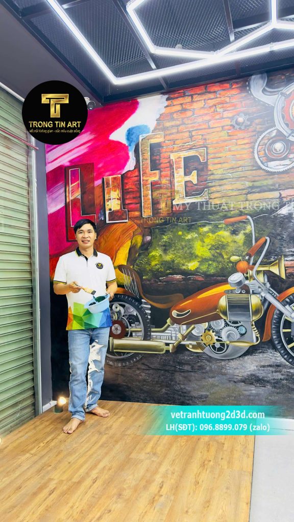 VẼ TRANH TƯỜNG 3D MỸ THUẬT TRỌNG TÍN ART
