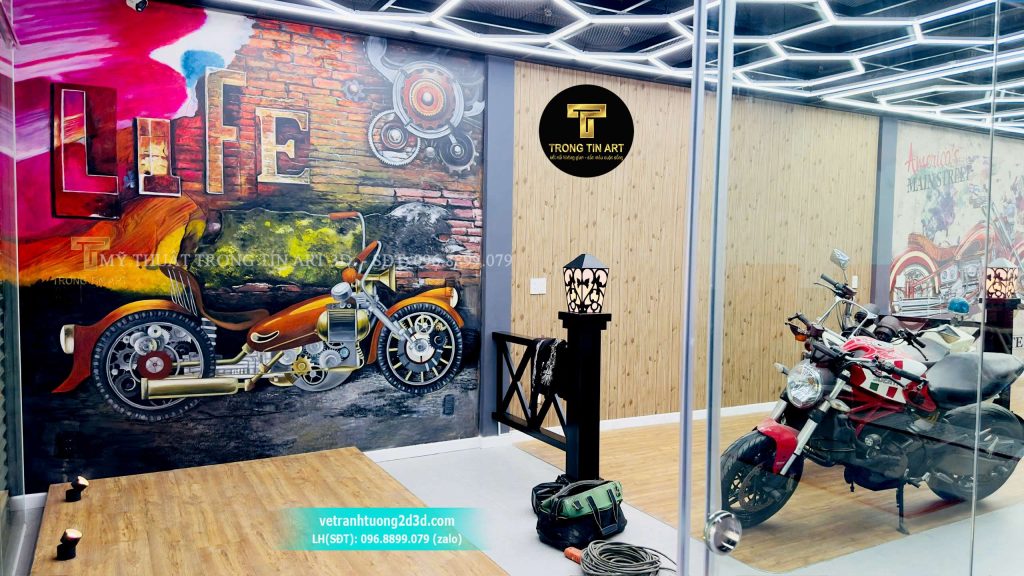 VẼ TRANH TƯỜNG 3D MỸ THUẬT TRỌNG TÍN ART
