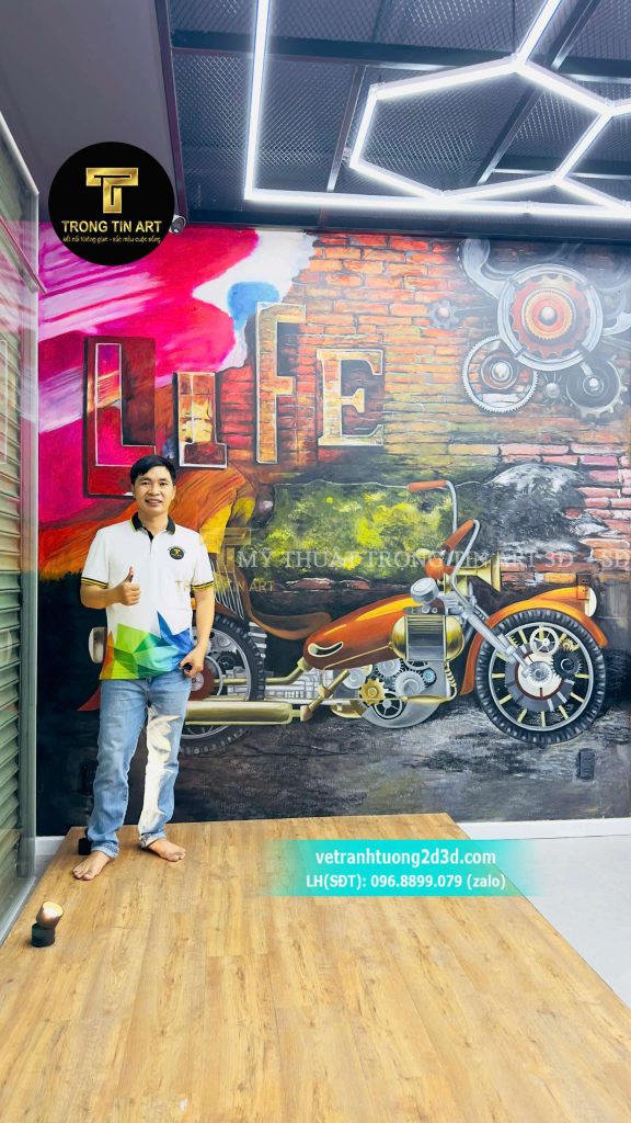 VẼ TRANH TƯỜNG 3D MỸ THUẬT TRỌNG TÍN ART