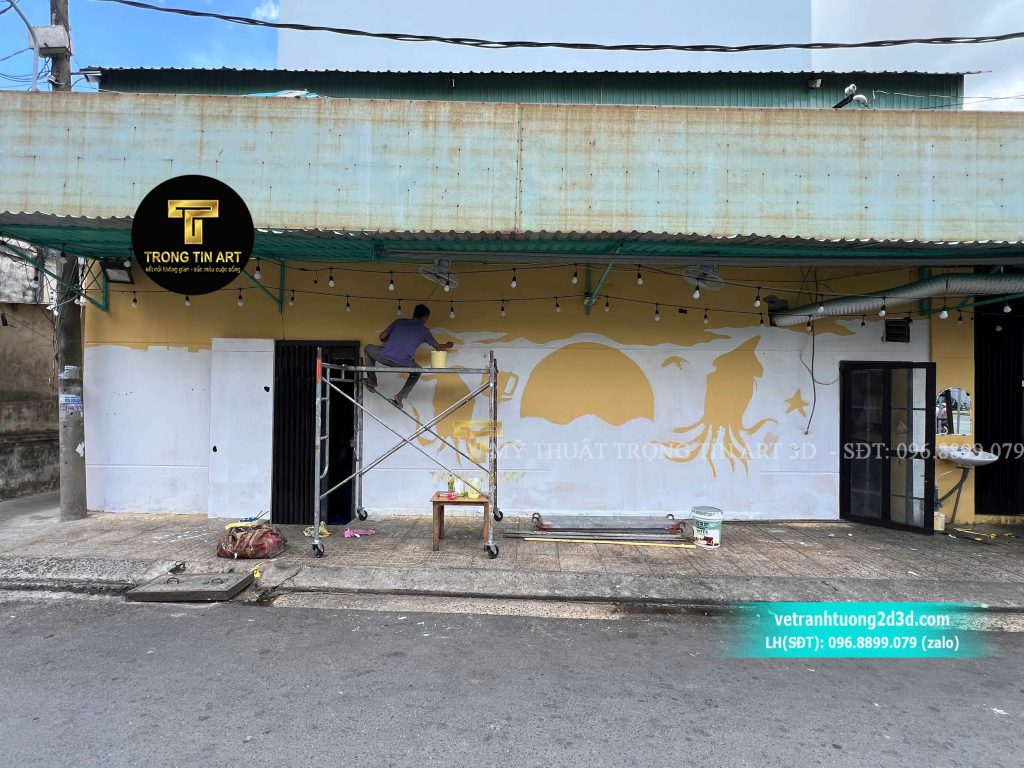 VẼ TRANH TƯỜNG 3D MỸ THUẬT TRỌNG TÍN ART