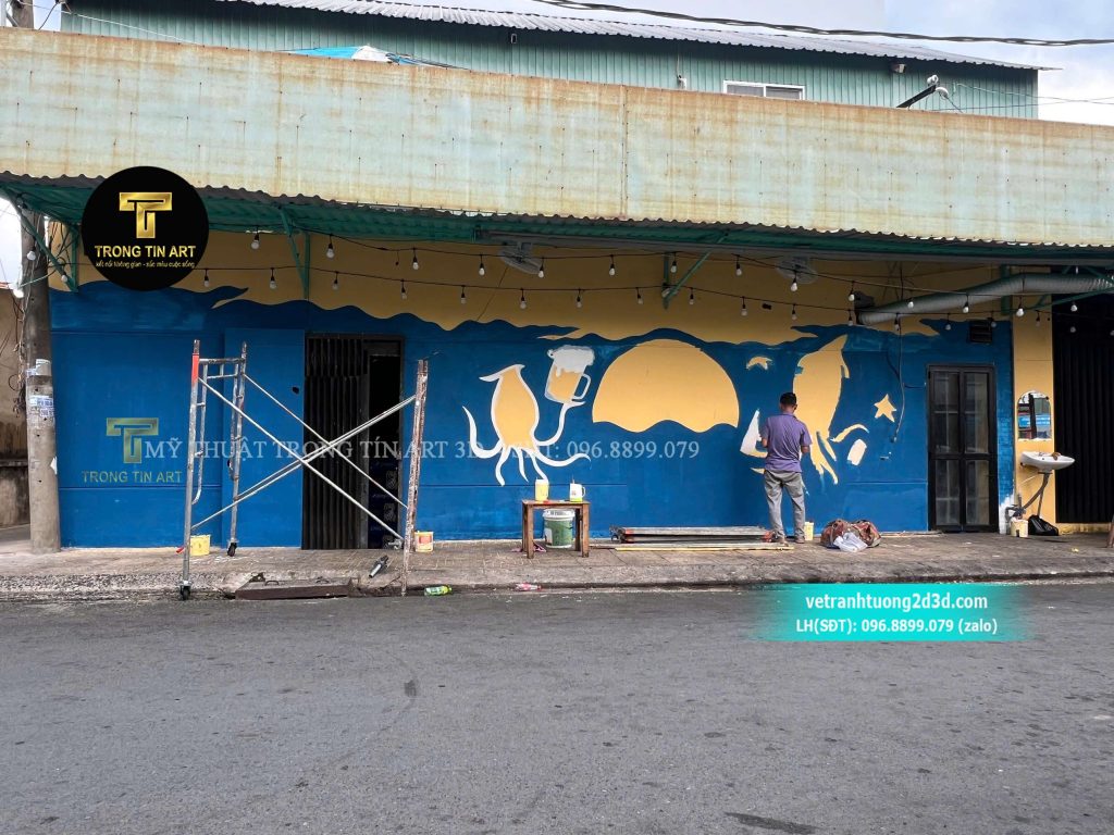 VẼ TRANH TƯỜNG 3D MỸ THUẬT TRỌNG TÍN ART