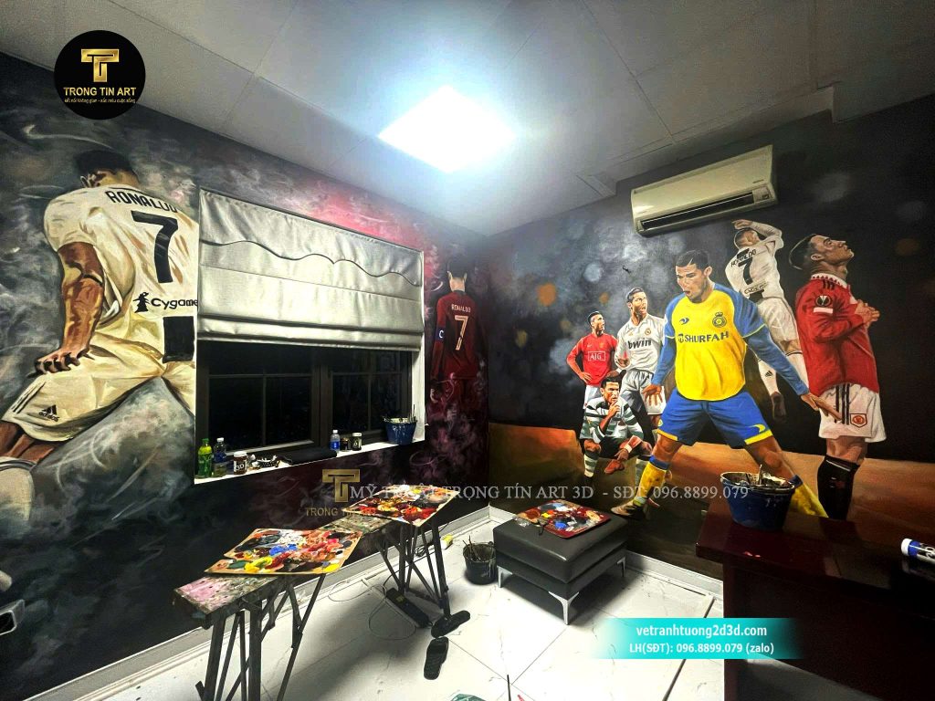 VẼ TRANH TƯỜNG 3D MỸ THUẬT TRỌNG TÍN ART