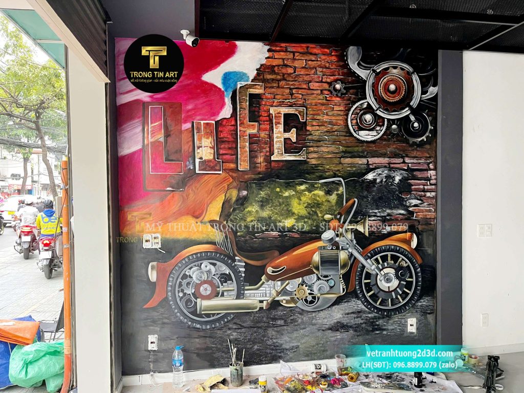 VẼ TRANH TƯỜNG 3D MỸ THUẬT TRỌNG TÍN ART