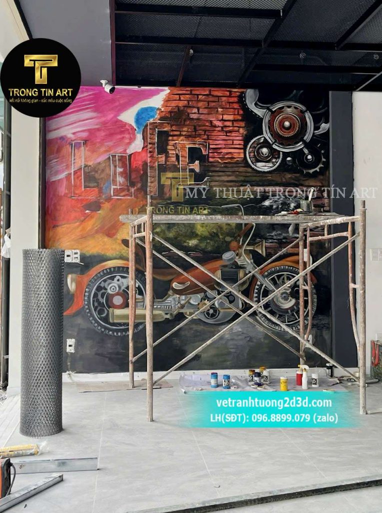 VẼ TRANH TƯỜNG 3D MỸ THUẬT TRỌNG TÍN ART