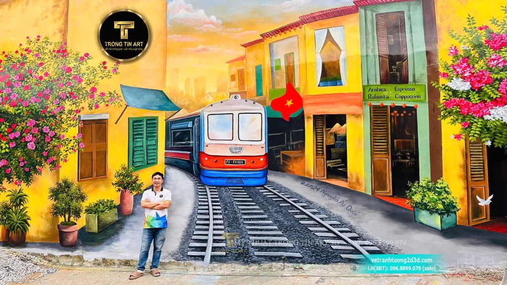 VẼ TRANH TƯỜNG 3D MỸ THUẬT TRỌNG TÍN ART