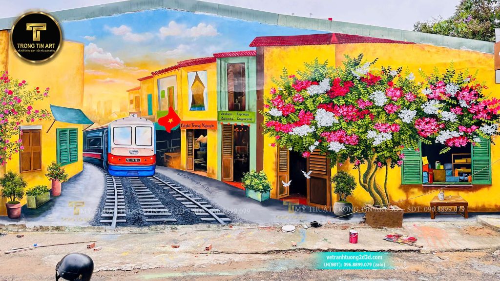 VẼ TRANH TƯỜNG 3D MỸ THUẬT TRỌNG TÍN ART