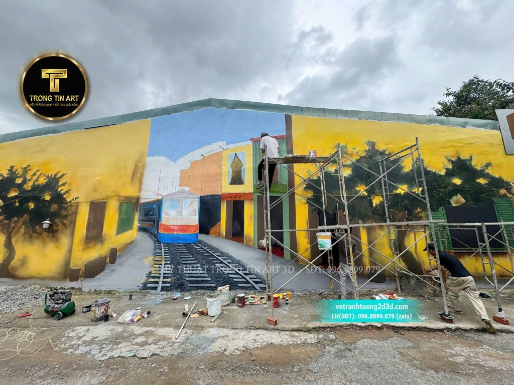 VẼ TRANH TƯỜNG 3D MỸ THUẬT TRỌNG TÍN ART
