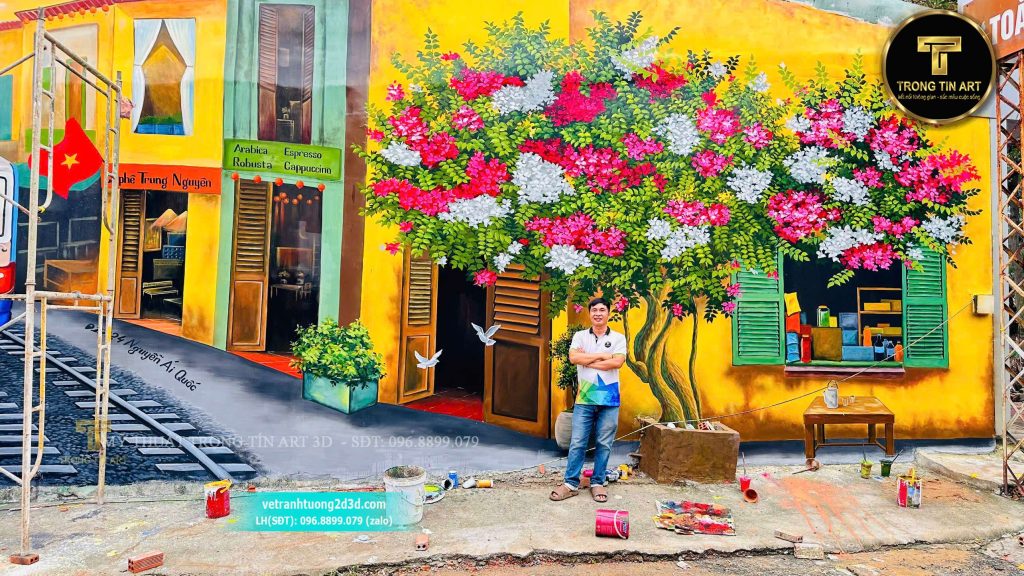 VẼ TRANH TƯỜNG 3D MỸ THUẬT TRỌNG TÍN ART