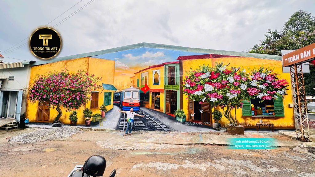 VẼ TRANH TƯỜNG 3D MỸ THUẬT TRỌNG TÍN ART