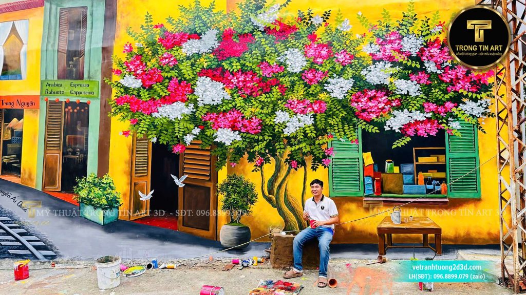 VẼ TRANH TƯỜNG 3D MỸ THUẬT TRỌNG TÍN ART