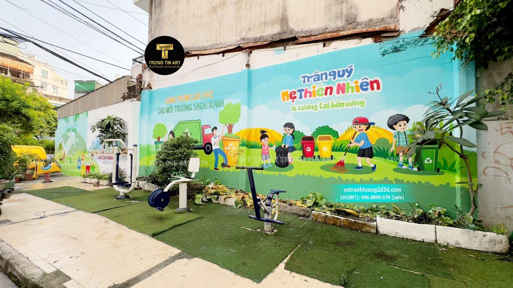 VẼ TRANH TƯỜNG 3D MỸ THUẬT TRỌNG TÍN ART