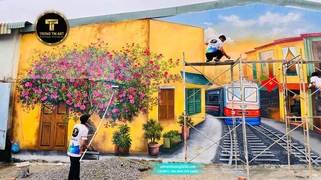 VẼ TRANH TƯỜNG 3D MỸ THUẬT TRỌNG TÍN ART
