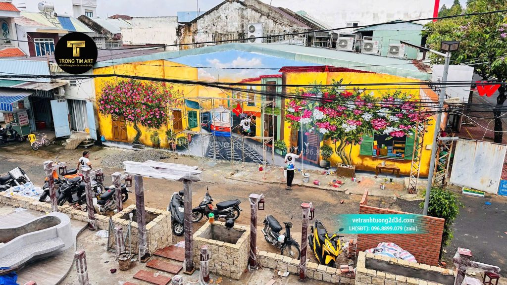VẼ TRANH TƯỜNG 3D MỸ THUẬT TRỌNG TÍN ART