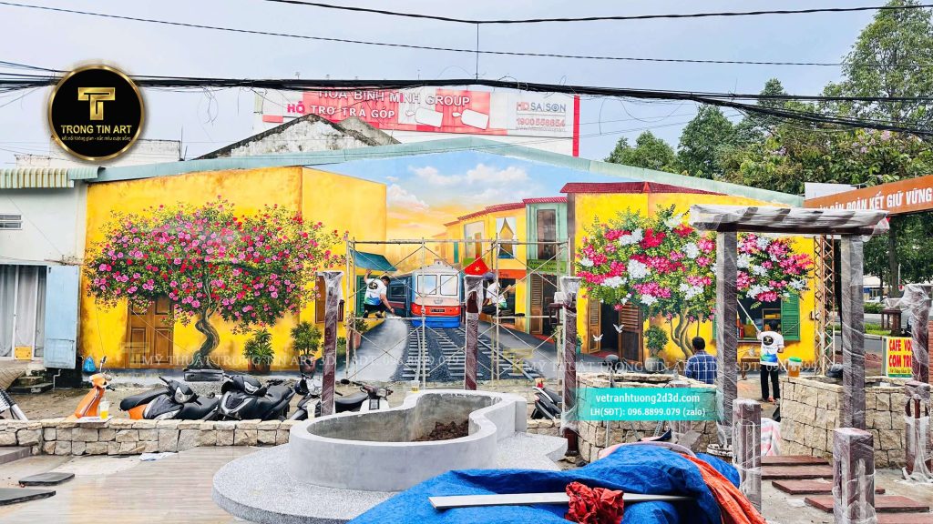 VẼ TRANH TƯỜNG 3D MỸ THUẬT TRỌNG TÍN ART