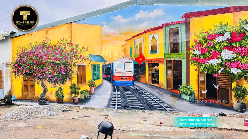 VẼ TRANH TƯỜNG 3D MỸ THUẬT TRỌNG TÍN ART