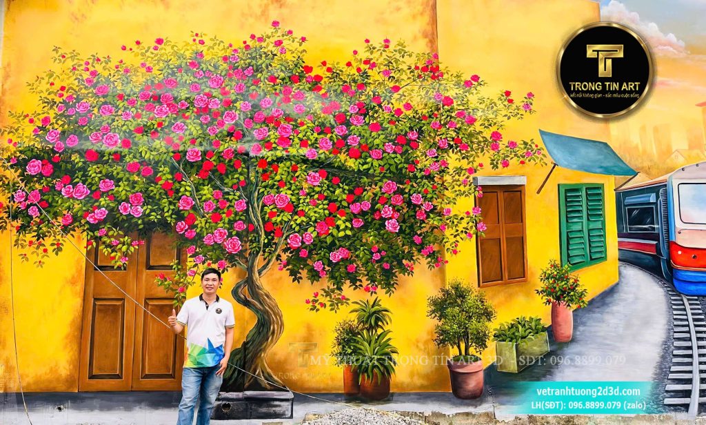 VẼ TRANH TƯỜNG 3D MỸ THUẬT TRỌNG TÍN ART