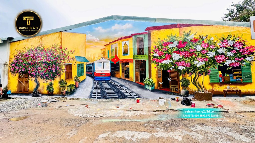 VẼ TRANH TƯỜNG 3D MỸ THUẬT TRỌNG TÍN ART