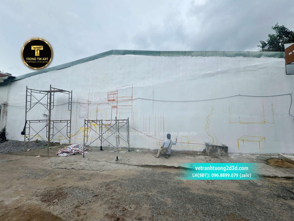 VẼ TRANH TƯỜNG 3D MỸ THUẬT TRỌNG TÍN ART
