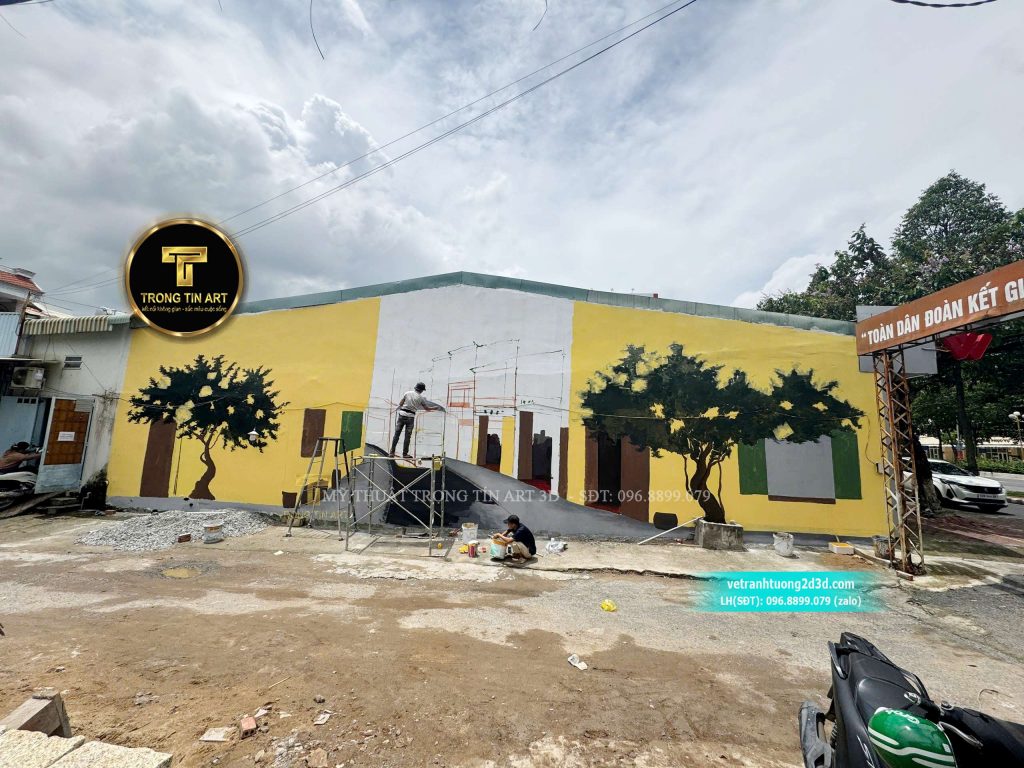 VẼ TRANH TƯỜNG 3D MỸ THUẬT TRỌNG TÍN ART