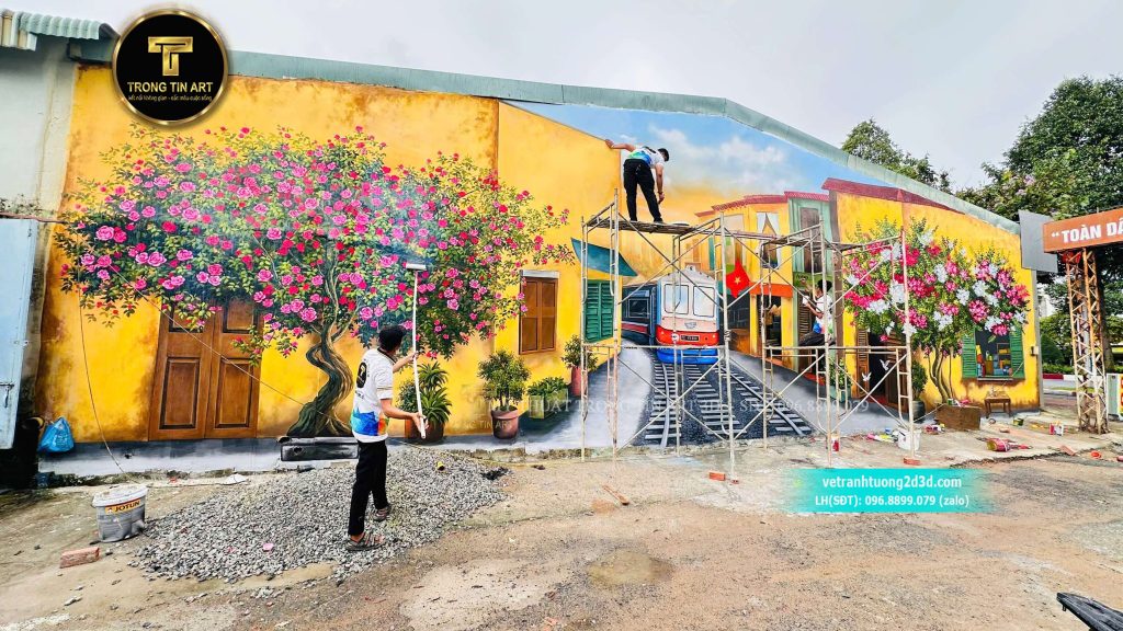 VẼ TRANH TƯỜNG 3D MỸ THUẬT TRỌNG TÍN ART