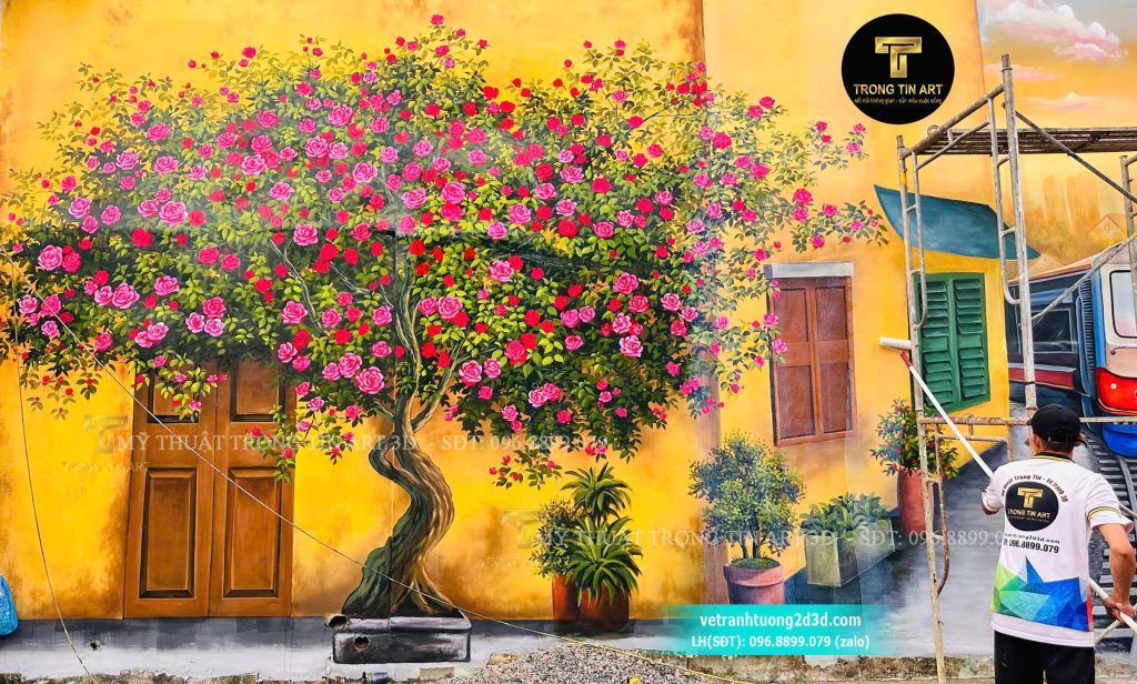 VẼ TRANH TƯỜNG 3D MỸ THUẬT TRỌNG TÍN ART