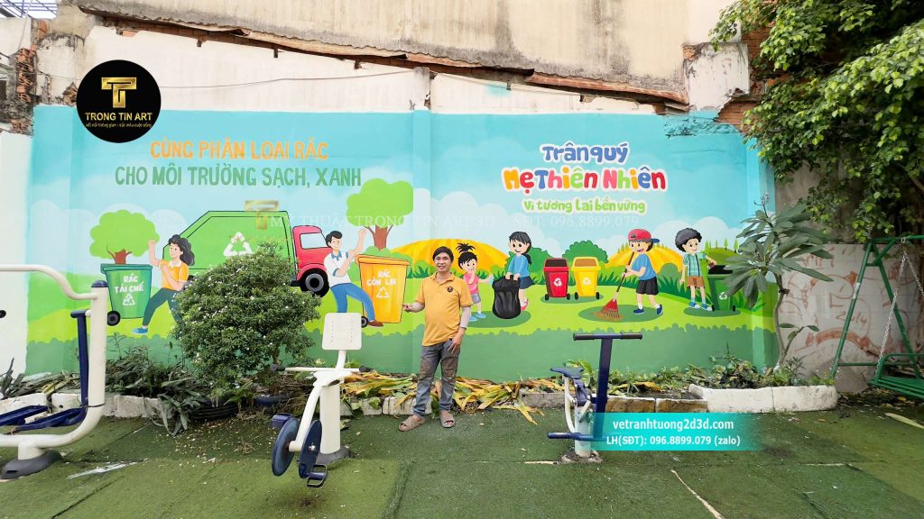 VẼ TRANH TƯỜNG 3D MỸ THUẬT TRỌNG TÍN ART