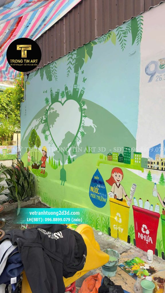 VẼ TRANH TƯỜNG 3D MỸ THUẬT TRỌNG TÍN ART