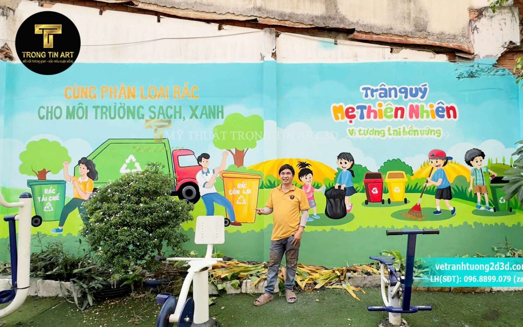 VẼ TRANH TƯỜNG 3D MỸ THUẬT TRỌNG TÍN ART