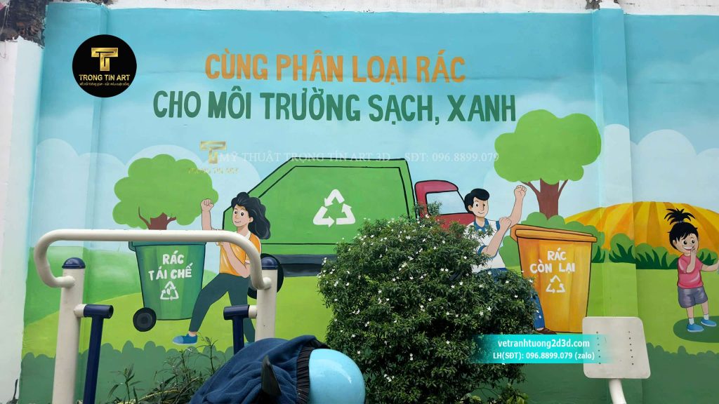 VẼ TRANH TƯỜNG 3D MỸ THUẬT TRỌNG TÍN ART