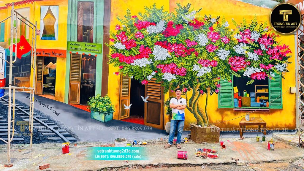 VẼ TRANH TƯỜNG 3D MỸ THUẬT TRỌNG TÍN ART