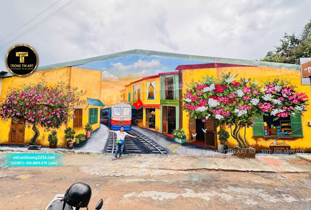 VẼ TRANH TƯỜNG 3D MỸ THUẬT TRỌNG TÍN ART