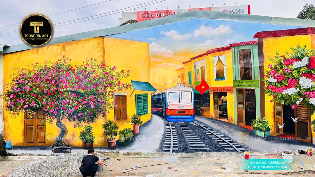VẼ TRANH TƯỜNG 3D MỸ THUẬT TRỌNG TÍN ART