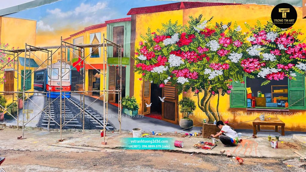 VẼ TRANH TƯỜNG 3D MỸ THUẬT TRỌNG TÍN ART