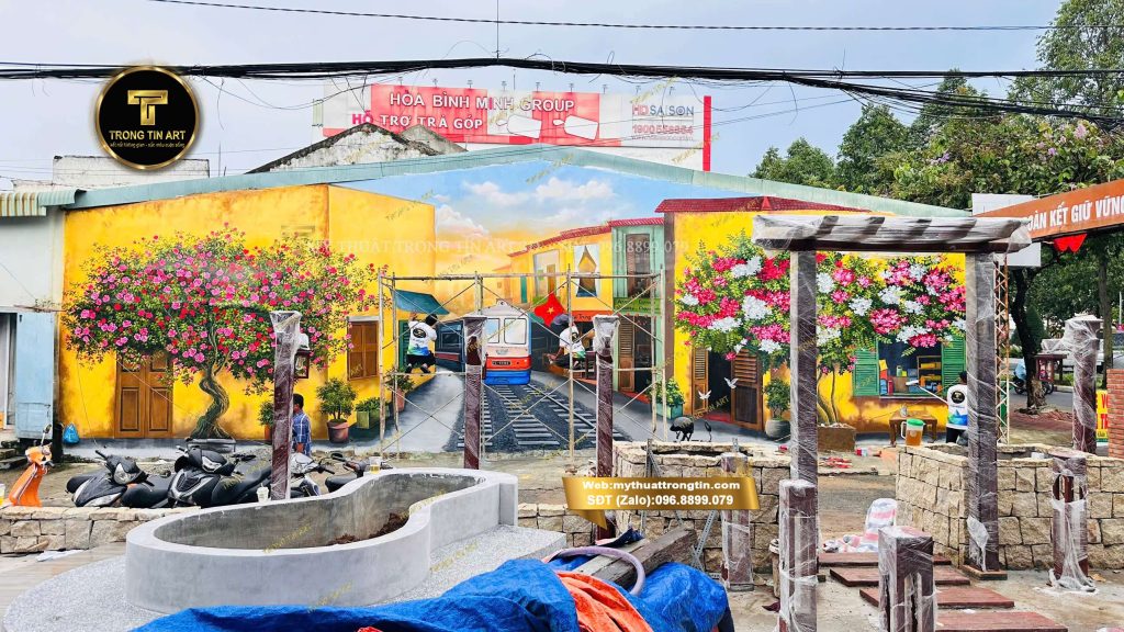 VẼ TRANH TƯỜNG 3D MỸ THUẬT TRỌNG TÍN ART