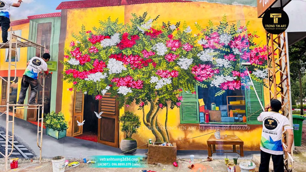 VẼ TRANH TƯỜNG 3D MỸ THUẬT TRỌNG TÍN ART