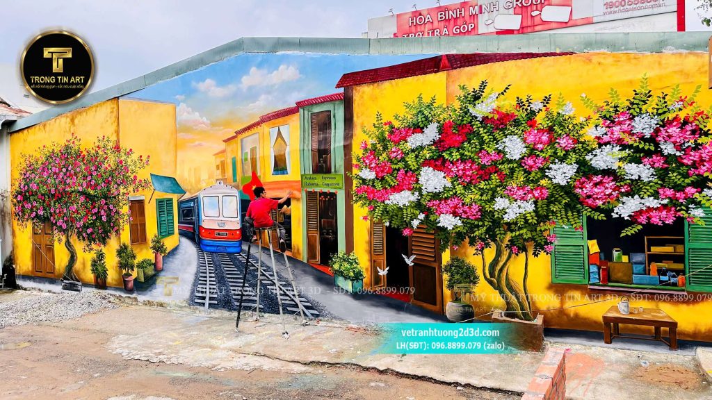VẼ TRANH TƯỜNG 3D MỸ THUẬT TRỌNG TÍN ART
