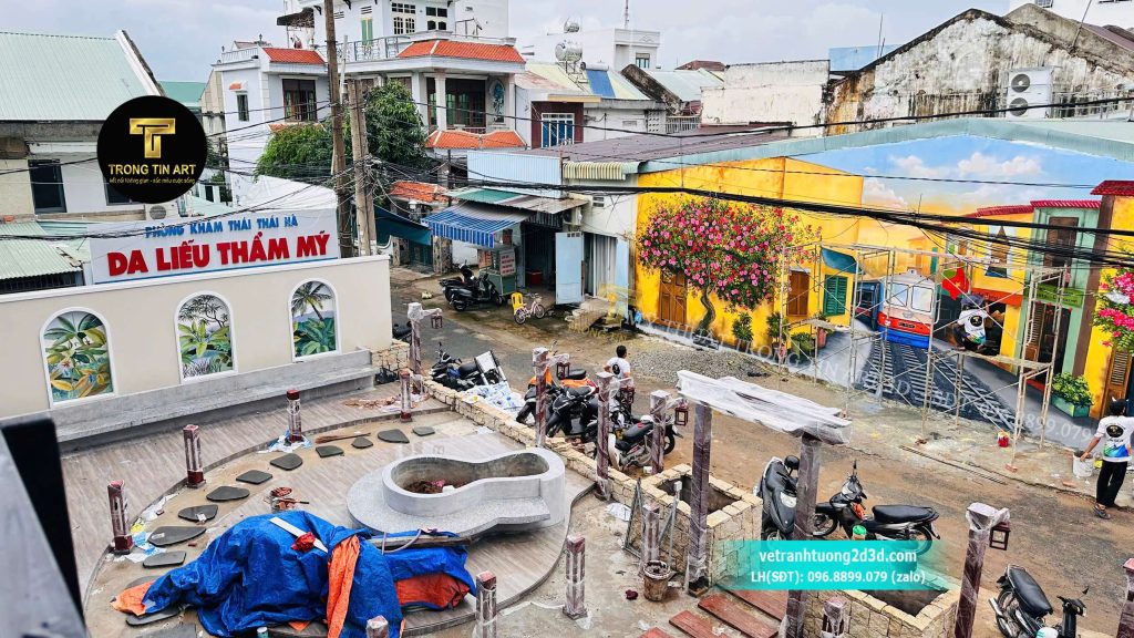 VẼ TRANH TƯỜNG 3D MỸ THUẬT TRỌNG TÍN ART