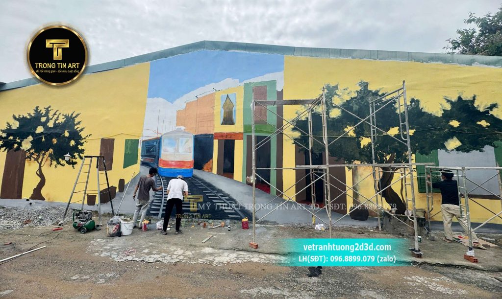 VẼ TRANH TƯỜNG 3D MỸ THUẬT TRỌNG TÍN ART