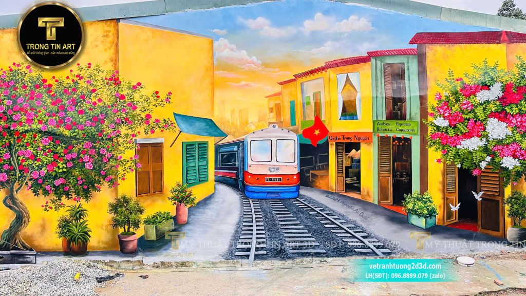 VẼ TRANH TƯỜNG 3D MỸ THUẬT TRỌNG TÍN ART