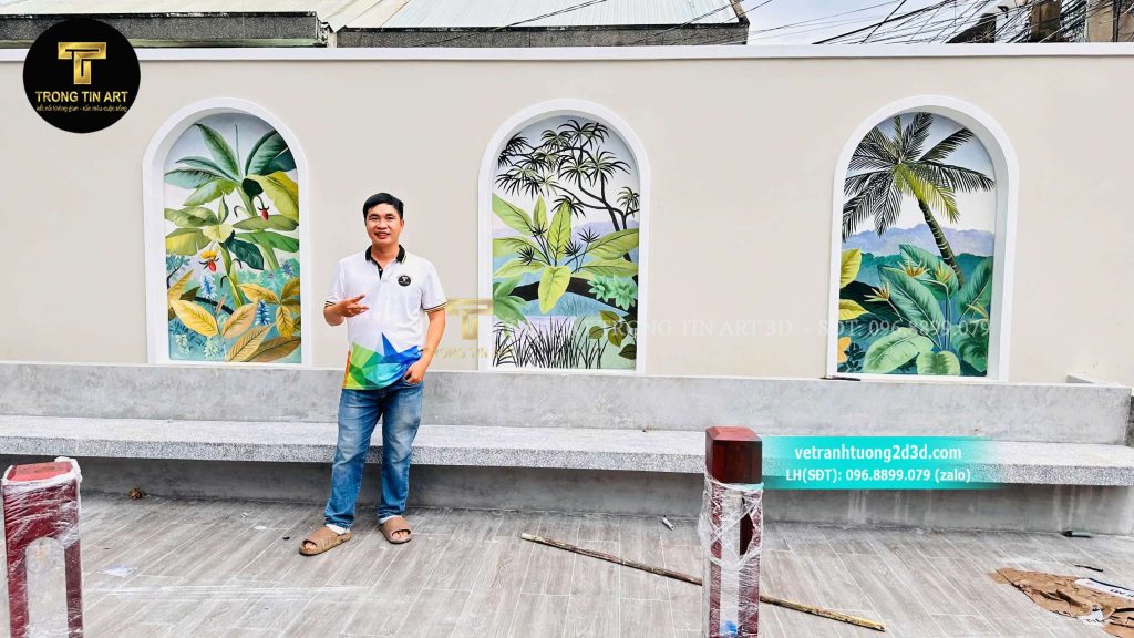 VẼ TRANH TƯỜNG 3D MỸ THUẬT TRỌNG TÍN ART