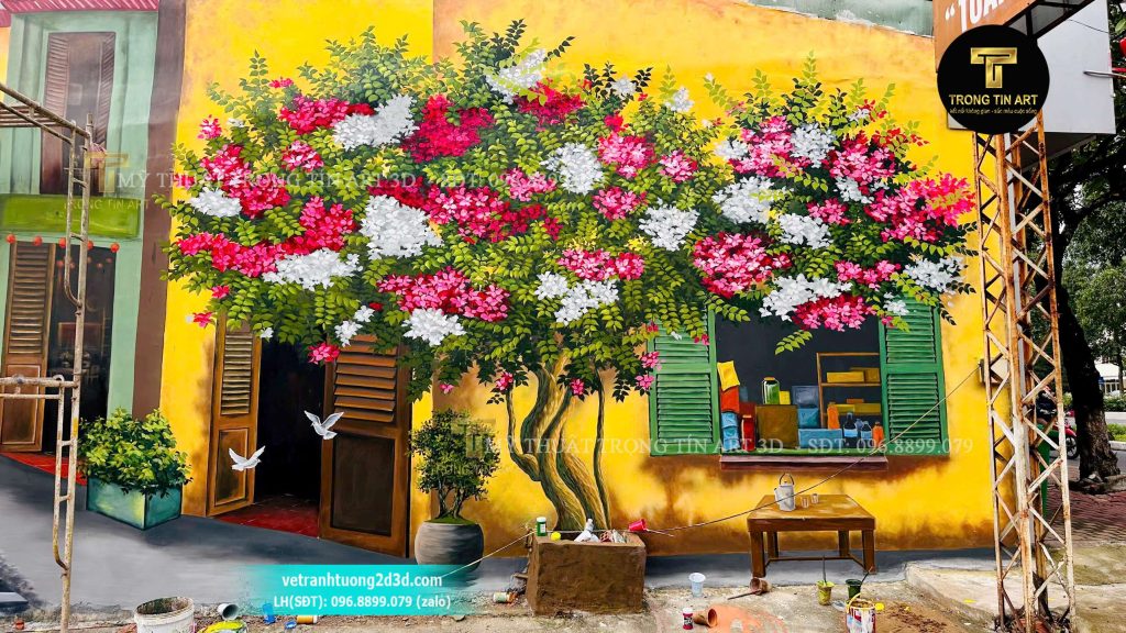 VẼ TRANH TƯỜNG 3D MỸ THUẬT TRỌNG TÍN ART