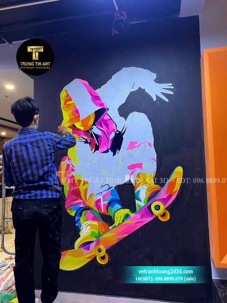 VẼ TRANH TƯỜNG 3D MỸ THUẬT TRỌNG TÍN ART