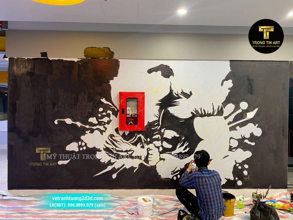 VẼ TRANH TƯỜNG 3D MỸ THUẬT TRỌNG TÍN ART