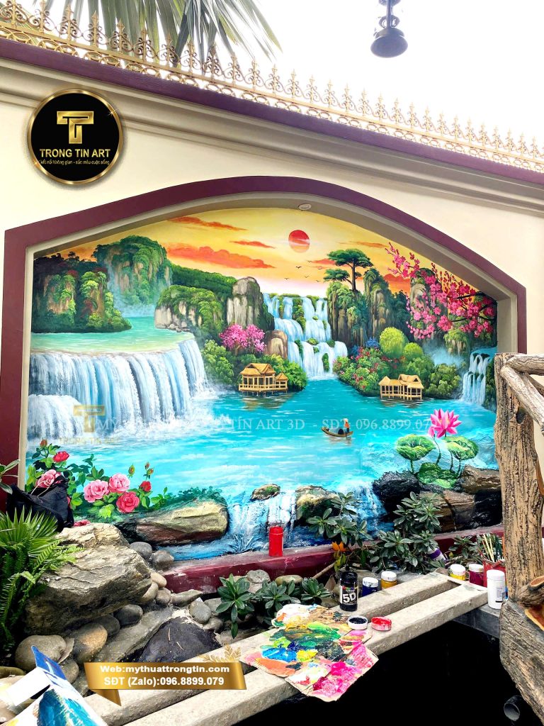 VẼ TRANH TƯỜNG 3D MỸ THUẬT TRỌNG TÍN ART