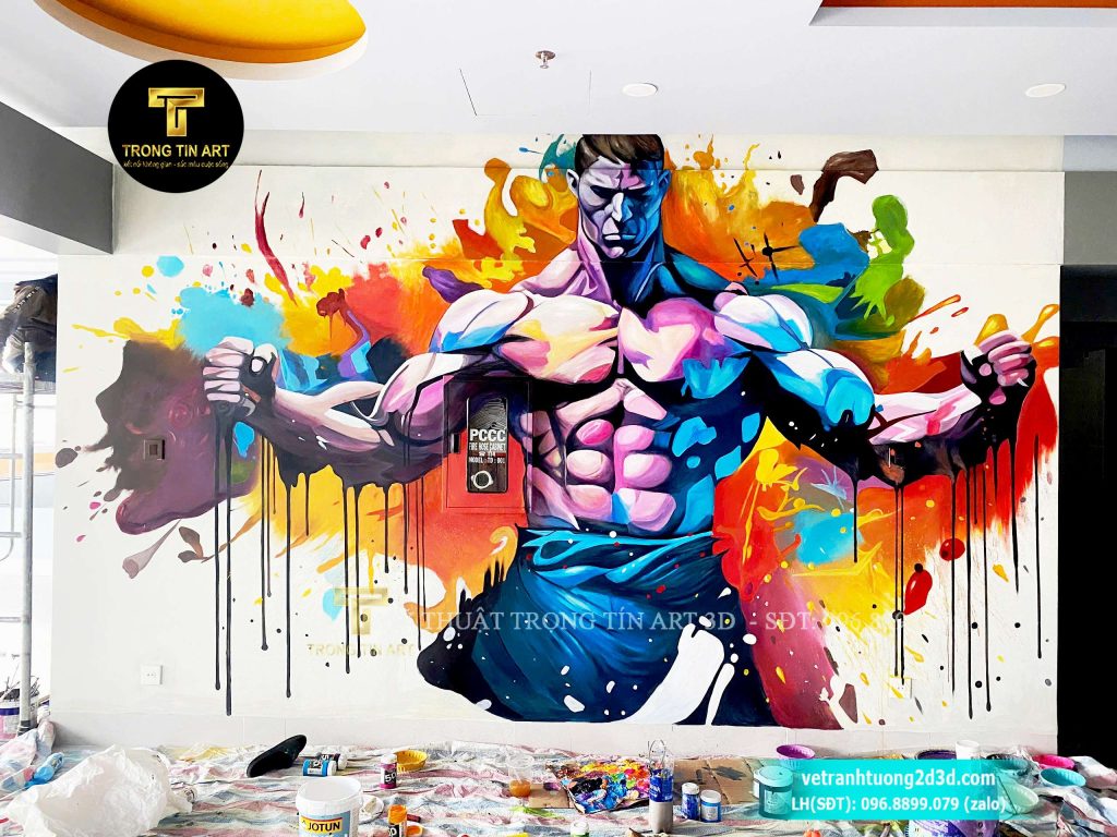 VẼ TRANH TƯỜNG 3D MỸ THUẬT TRỌNG TÍN ART