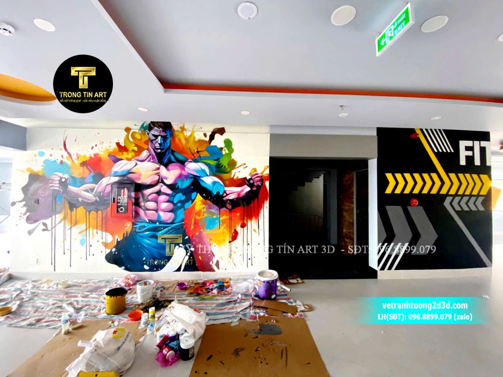 VẼ TRANH TƯỜNG 3D MỸ THUẬT TRỌNG TÍN ART