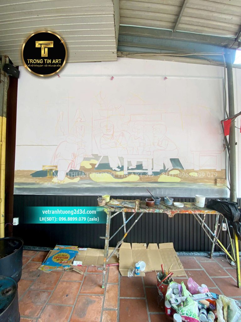 VẼ TRANH TƯỜNG 3D MỸ THUẬT TRỌNG TÍN ART
