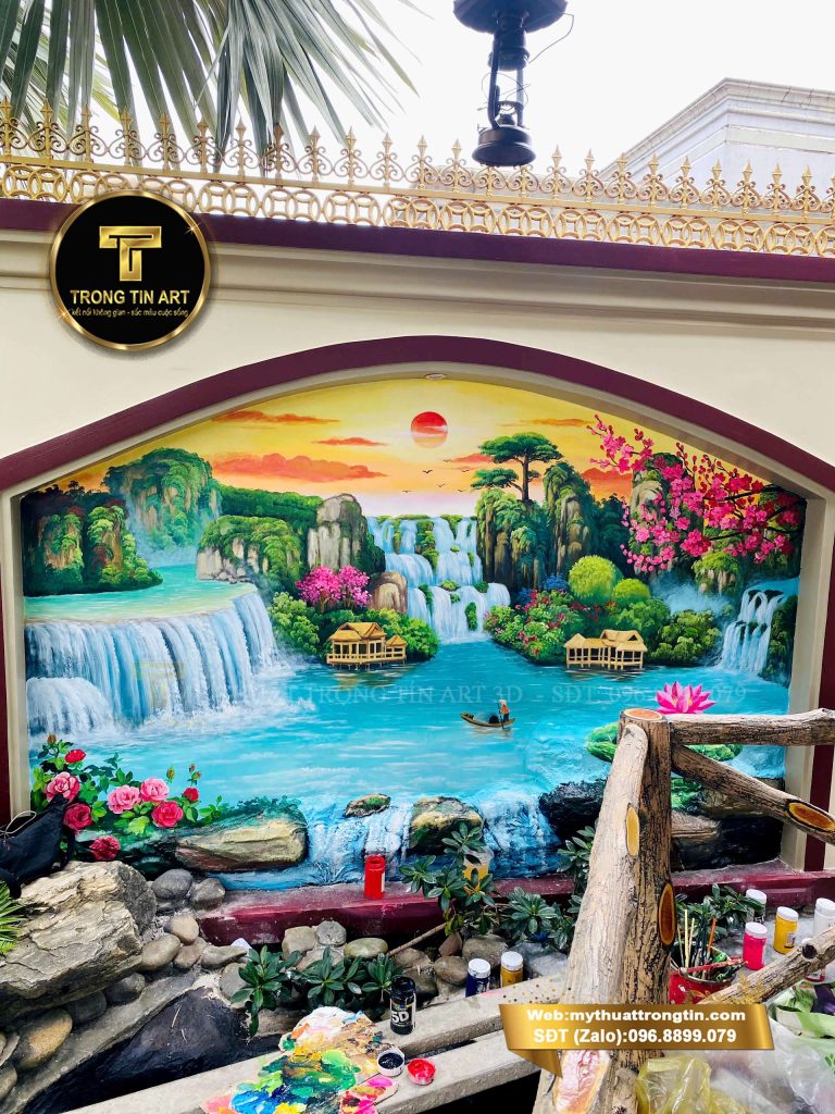 VẼ TRANH TƯỜNG 3D MỸ THUẬT TRỌNG TÍN ART